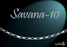 Savana 10 - řetízek rhodium